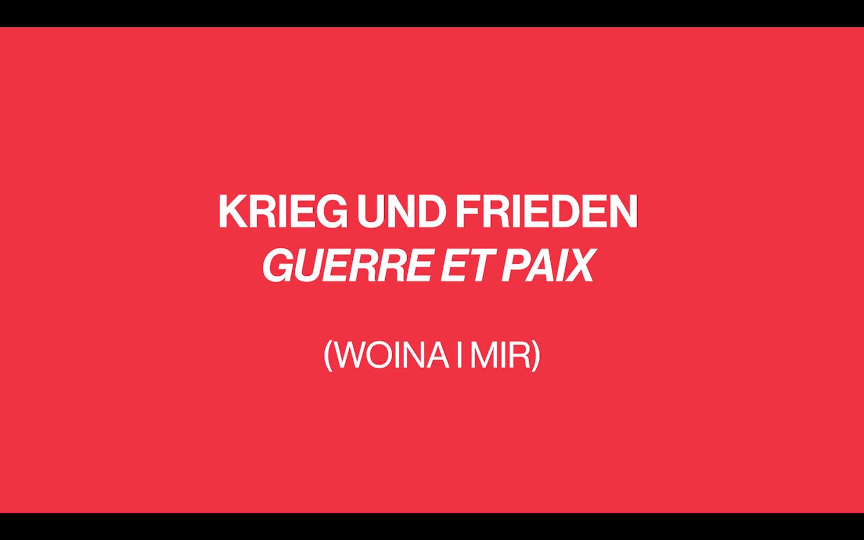 Sergej Prokofjew: Krieg und Frieden (Woina i mir) Bayerische Staatsoper, München